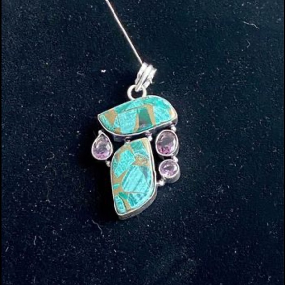 Cluster pendants on choice! Most are 3” long set in silver! - Picture 7 of 10